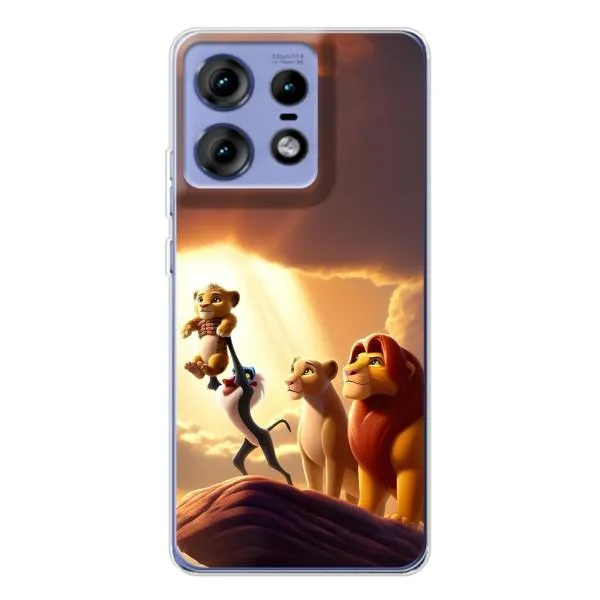 Чехол с принтом «Симба на презентации» для Motorola Edge 50 Pro Чехол с принтом «Симба на презентации» для Motorola Edge 50 Pro