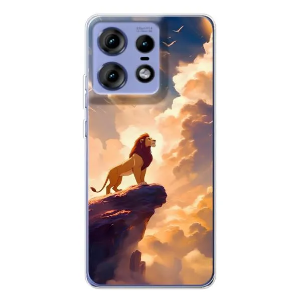 Чехол с принтом «Симба на скале» для Motorola Edge 50 Pro Чехол с принтом «Симба на скале» для Motorola Edge 50 Pro