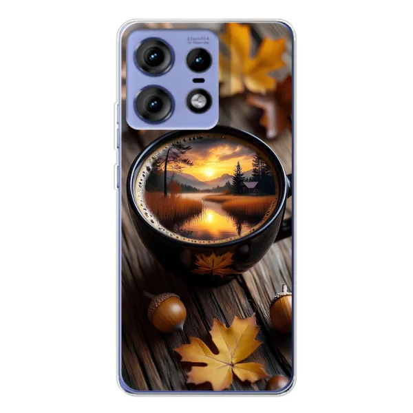 Чехол с принтом «Темный кофе» для Motorola Edge 50 Pro Чехол с принтом «Темный кофе» для Motorola Edge 50 Pro