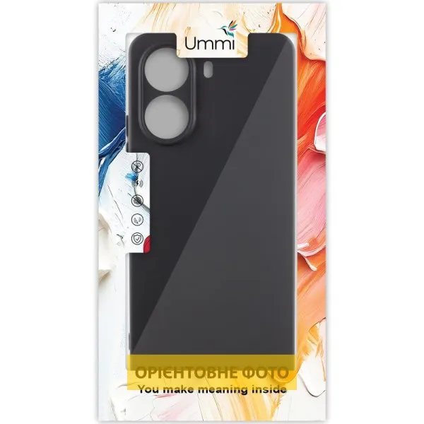 Чехол Silicone Cover Ummi Lakshmi Full Camera (AA) для Motorola Edge 50 Ultra — Черный — фото 2