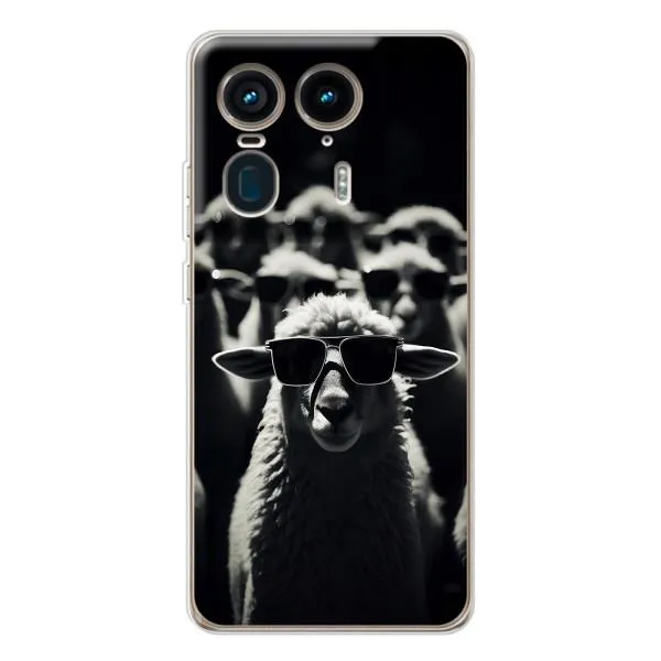 Чехол с принтом «Овечка в очках» для Motorola Edge 50 Ultra