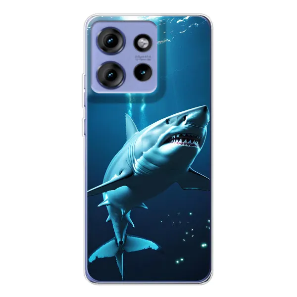 Чехол с принтом «Акула под водой» для Motorola Edge 50 Чехол с принтом «Акула под водой» для Motorola Edge 50