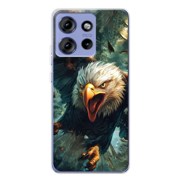Чехол с принтом «Орел в полете» для Motorola Edge 50 Чехол с принтом «Орел в полете» для Motorola Edge 50