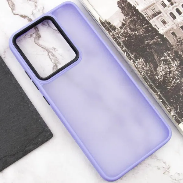 Чехол TPU+PC Lyon Frosted для Motorola Edge 60 Fusion — Фиолетовый — фото 4