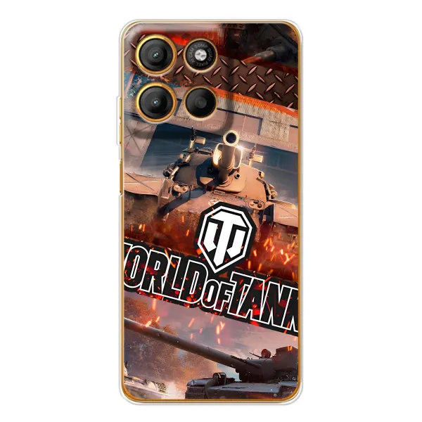 Чехол с принтом «World of Tanks» для Motorola Edge 60 Fusion Чехол с принтом «World of Tanks» для Motorola Edge 60 Fusion