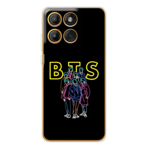 Чехол с принтом «BTS стайл» для Motorola Edge 60 Pro