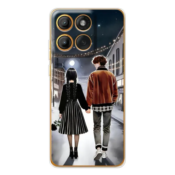 Чехол с принтом «Уэнздей и Тайлер» для Motorola Edge 60 Чехол с принтом «Уэнздей и Тайлер» для Motorola Edge 60