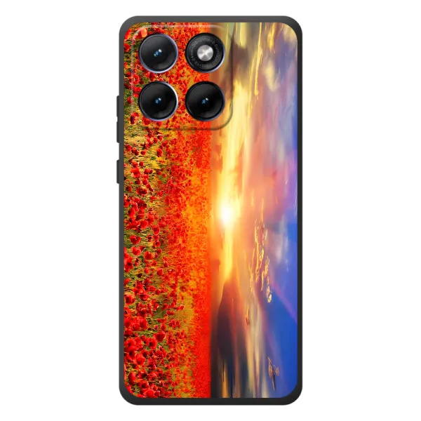 Чехол с принтом «Поле тюльпанов» для Motorola Edge 70 Fusion Plus