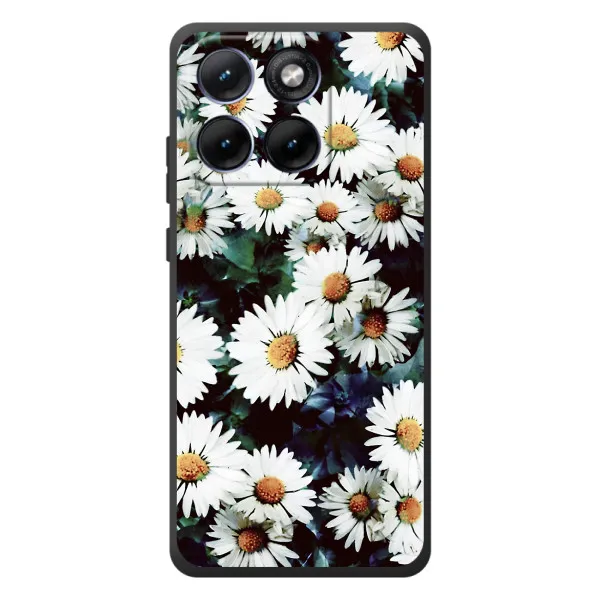 Чехол с принтом «Ромашки» для Motorola Edge 70 Fusion Plus