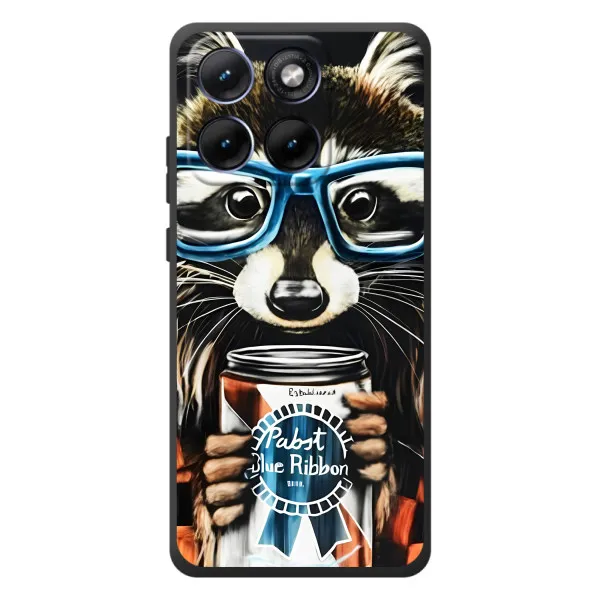 Чехол с принтом «Енот с банкой» для Motorola Edge 70 Fusion Plus