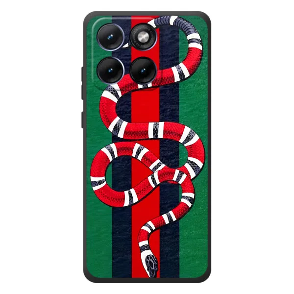Чехол с принтом «Gucci змия» для Motorola Edge 70 Fusion