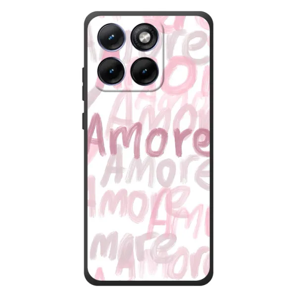 Чехол с принтом «Аморе любовь» для Motorola Edge 70 Fusion Чехол с принтом «Аморе любовь» для Motorola Edge 70 Fusion