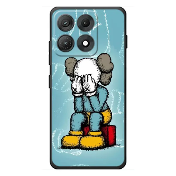 Чохол з принтом «Плач Bearbrick» для Motorola Edge 70 Max