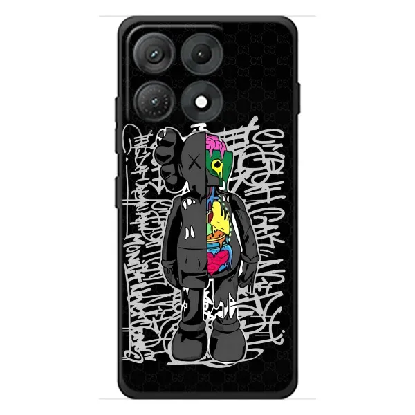 Чохол з принтом «Стиль Bearbrick» для Motorola Edge 70 Max