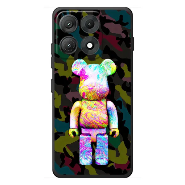 Чохол з принтом «Яскравий Bearbrick» для Motorola Edge 70 Max