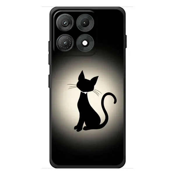 Чехол с принтом «Силуэт котика» для Motorola Edge 70 Max Чехол с принтом «Силуэт котика» для Motorola Edge 70 Max