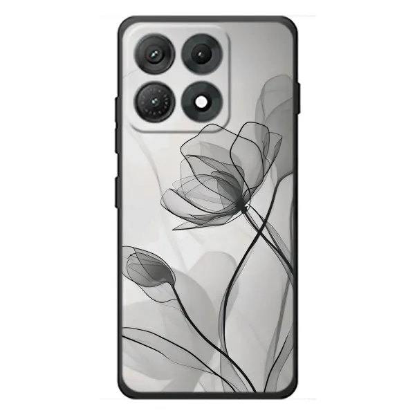 Чехол с принтом «Черные цветы» для Motorola Edge 70 Max Чехол с принтом «Черные цветы» для Motorola Edge 70 Max
