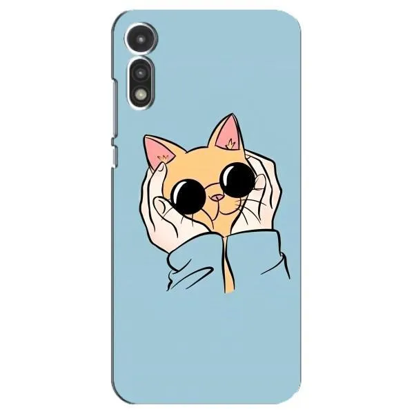 Чохол з принтом «Котик в окулярах» для Motorola MOTO E 2020