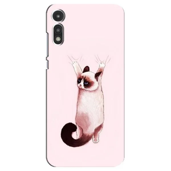 Чохол з принтом «Котик падає» для Motorola MOTO E 2020