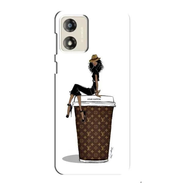Чехол с принтом «кофе LOUIS VUITTON» для Motorola MOTO E13