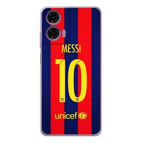 Чехол с принтом «Messi Barca 10» для Motorola Moto E14