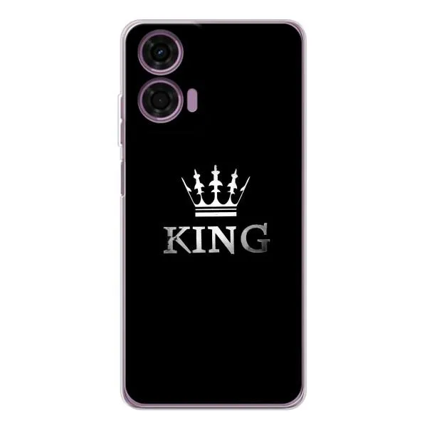 Чехол с принтом «KING» для Motorola Moto E14