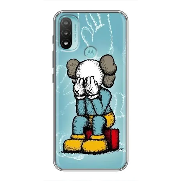 Чехол с принтом «Плач Bearbrick» для Motorola MOTO E20