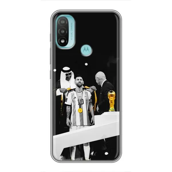 Чехол с принтом «Месси в накидке» для Motorola MOTO E20 Чехол с принтом «Месси в накидке» для Motorola MOTO E20