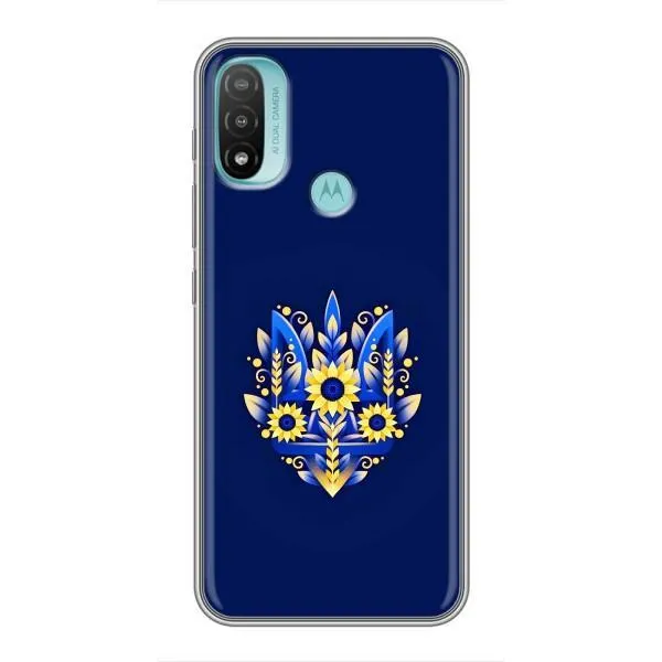 Чехол с принтом «Цветочный Герб» для Motorola MOTO E20