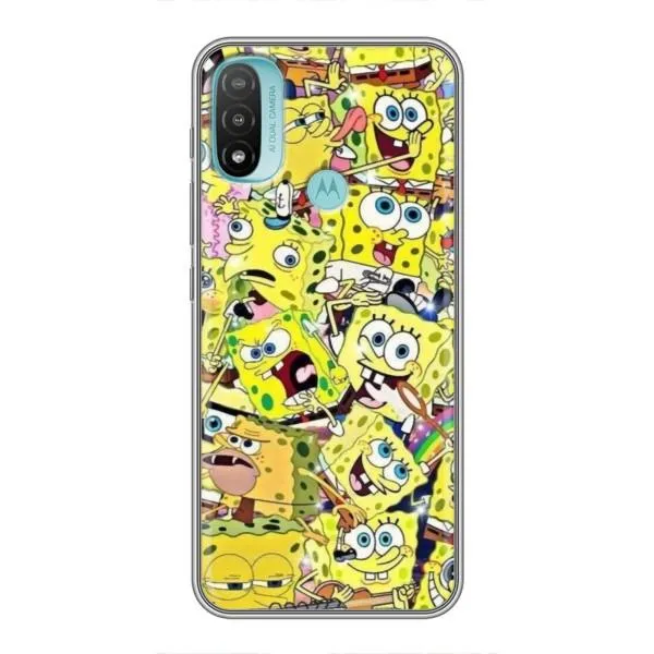 Чехол с принтом «Эмоции Спанч Боба» для Motorola MOTO E20