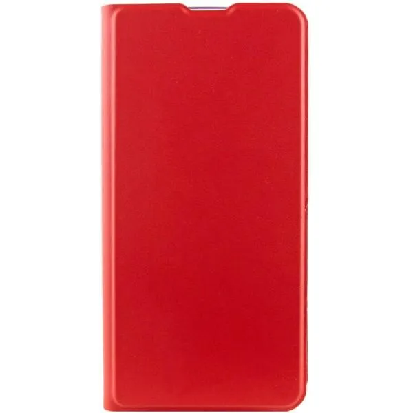 Кожаный чехол-книжка GETMAN Elegant (PU) для Motorola Moto E40 — Красный — фото 1