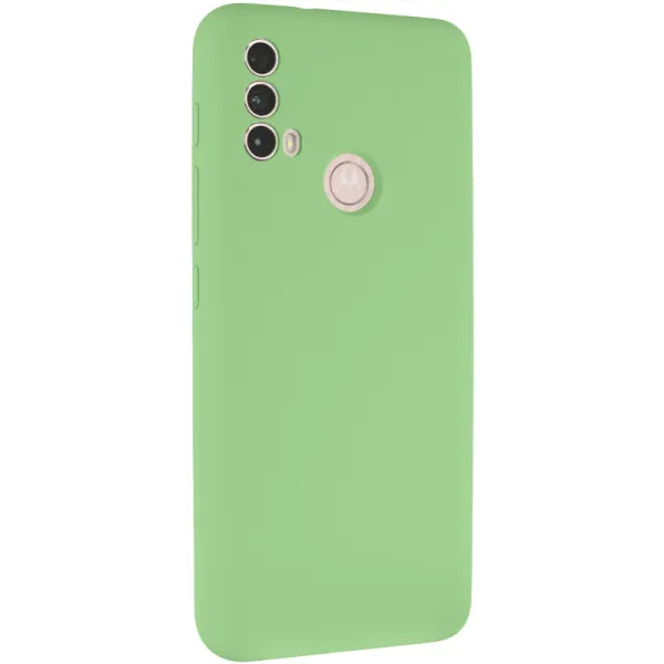 Чехол Silicone Cover Lakshmi Full Camera (AAA) для Motorola Moto E40 — Мятный — фото 1 Чехол Silicone Cover Lakshmi Full Camera (AAA) для Motorola Moto E40 — Мятный — фото 1