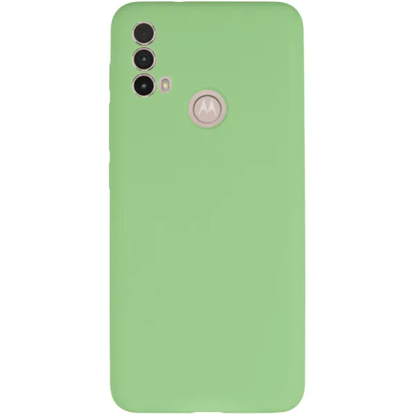 Чехол Silicone Cover Lakshmi Full Camera (AAA) для Motorola Moto E40 — Мятный — фото 2 Чехол Silicone Cover Lakshmi Full Camera (AAA) для Motorola Moto E40 — Мятный — фото 2