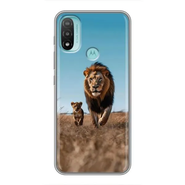 Чехол с принтом «Мусафа и Симба» для Motorola MOTO E40
