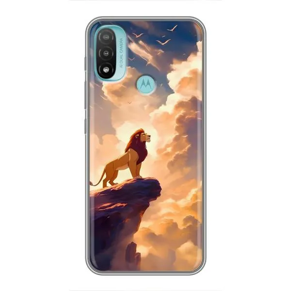 Чехол с принтом «Симба на скале» для Motorola MOTO E40