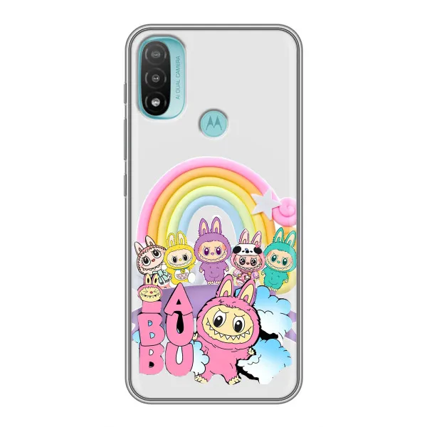 Чехол с принтом «Фон Лабубу» для Motorola MOTO E40 Чехол с принтом «Фон Лабубу» для Motorola MOTO E40