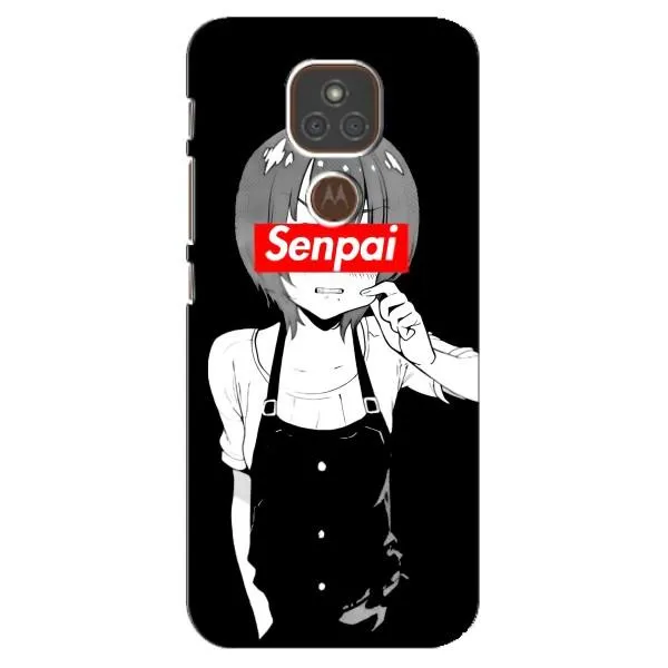 Чехол с принтом «Senpai» для Motorola MOTO E7 Plus Чехол с принтом «Senpai» для Motorola MOTO E7 Plus