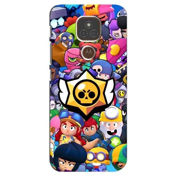 Чехол с принтом «Лого Brawl Stars» для Motorola MOTO E7 Plus