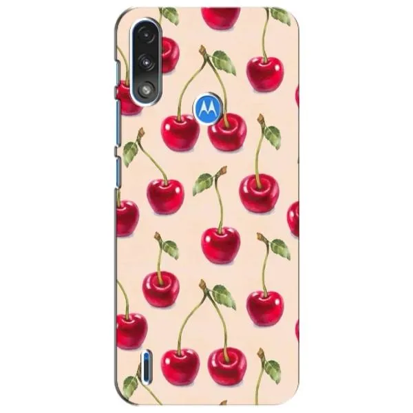 Чехол с принтом «Вишня» для Motorola E7 Power