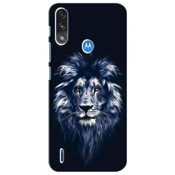 Чехол с принтом «Синий Лев» для Motorola E7 Power Чехол с принтом «Синий Лев» для Motorola E7 Power