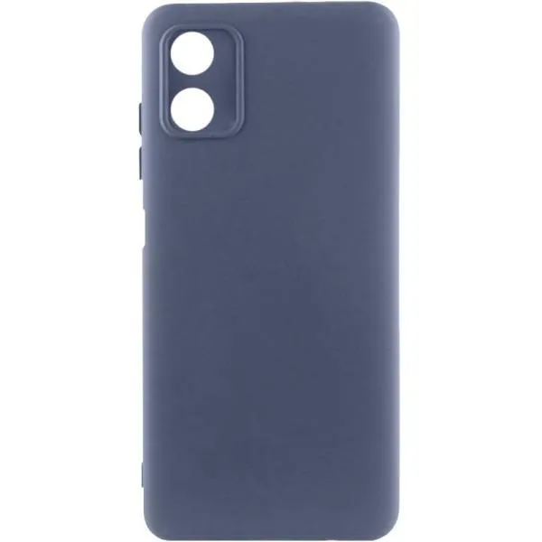 Чехол TPU GETMAN Liquid Silk Full Camera для Motorola Moto G04 / E14 — Синий — фото 1