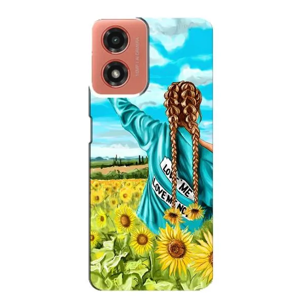 Чехол с принтом «Украиночка» для Motorola MOTO G04 Чехол с принтом «Украиночка» для Motorola MOTO G04