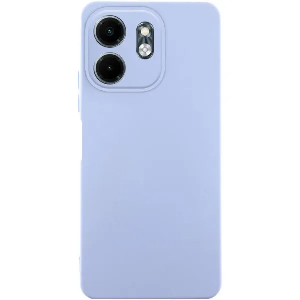 Чехол TPU GETMAN Liquid Silk Full Camera для Motorola Moto G05 / E15 4G — Сиреневый