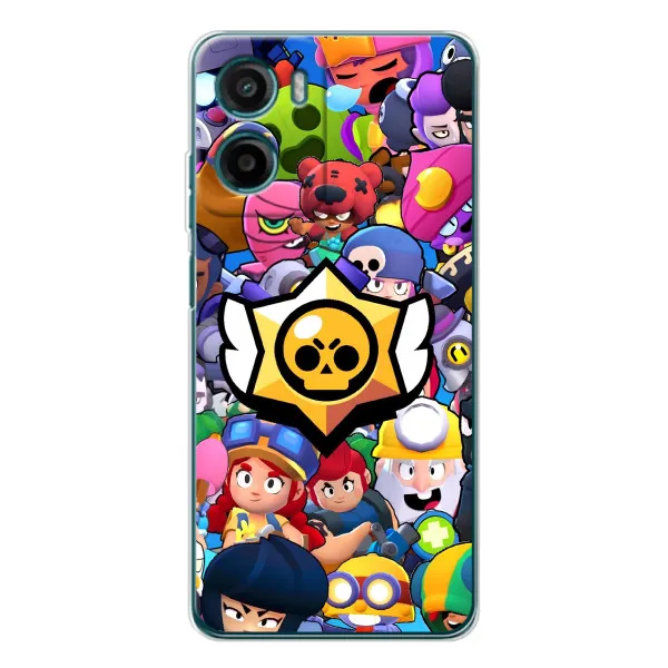 Чехол с принтом «Лого Brawl Stars» для Motorola Moto G05