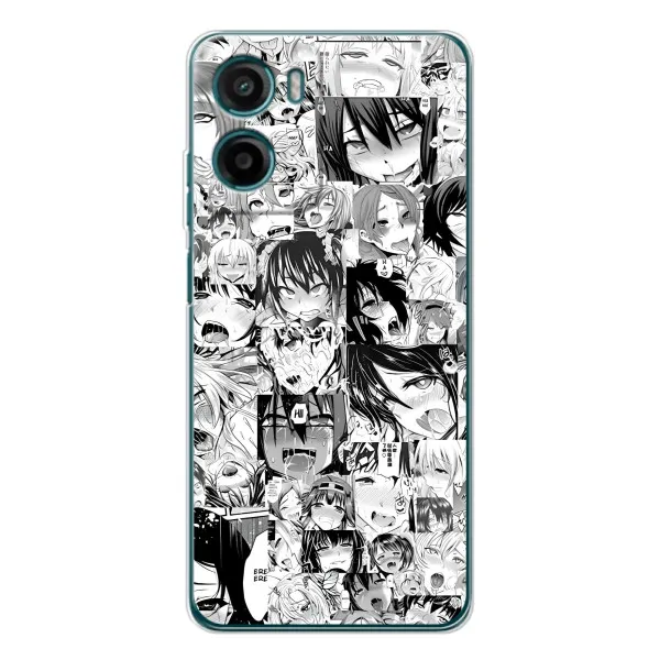 Чехол с принтом «Ahegao manga» для Motorola Moto G05