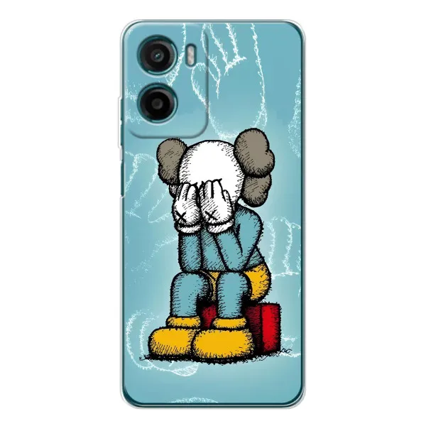 Чехол с принтом «Плач Bearbrick» для Motorola Moto G06 Power
