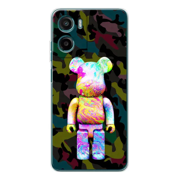 Чехол с принтом «Яркий Bearbrick» для Motorola Moto G06 Power