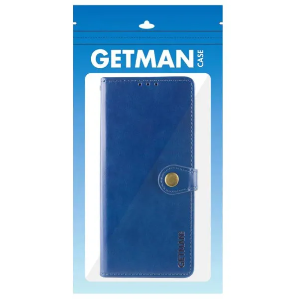 Шкіряний чохол-книжка GETMAN Gallant (PU) для Motorola Moto G06 — Синій — фото 3 Шкіряний чохол-книжка GETMAN Gallant (PU) для Motorola Moto G06 — Синій — фото 3