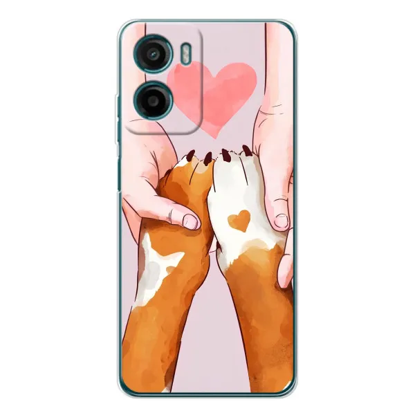 Чехол с принтом «Любовь к собакам» для Motorola Moto G06 Чехол с принтом «Любовь к собакам» для Motorola Moto G06