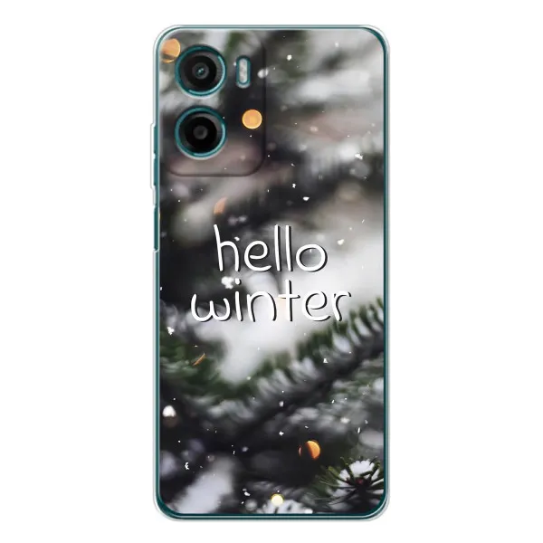 Чехол с принтом «Hello winter» для Motorola Moto G06 Чехол с принтом «Hello winter» для Motorola Moto G06